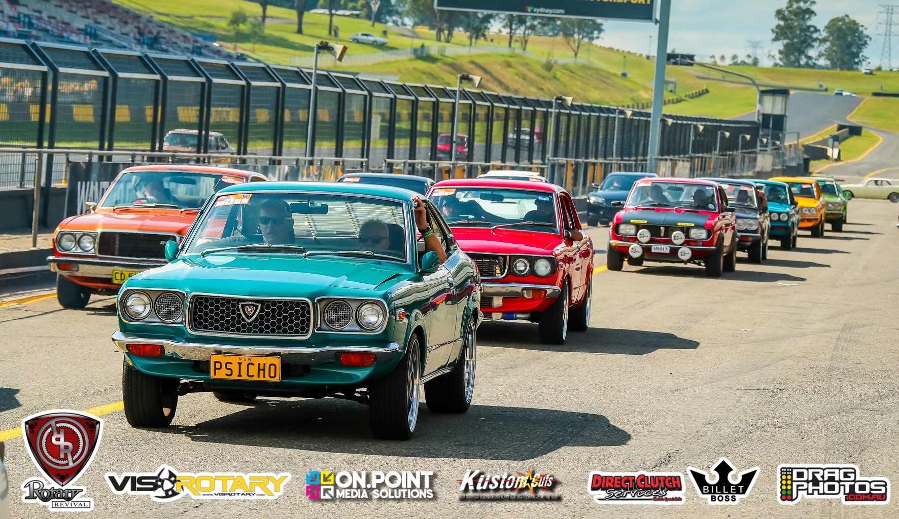 Classic rotary cars at Rotary Revival